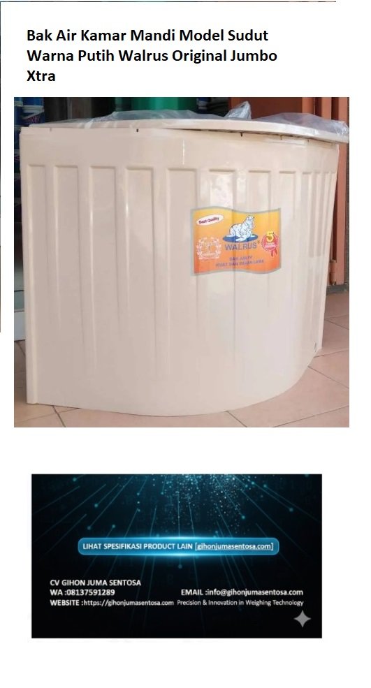 Annotation 2025-09-19 153742 Bak Air Kamar Mandi Model Sudut Warna Putih Walrus Original Jumbo Xtra