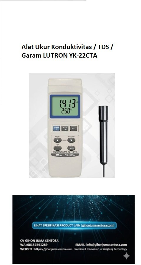 Annotation 2025-09-19 163432 Alat Ukur Konduktivitas / TDS / Garam LUTRON YK-22CTA