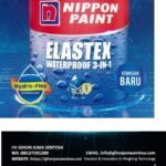 cat nipon paint waterproof 3 in 1 elastex. cat anti bocor galon 4kg.