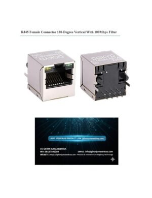 pl208213258-rj45_female_connector_180_degree_vertical_with_100mbps_filter RJ45 Female Connector 180-Degree Vertical with 100Mbps Filter