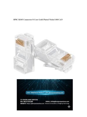 8P8C RJ45 Connector 8-Core Gold-Plated Nickel 100/CAN